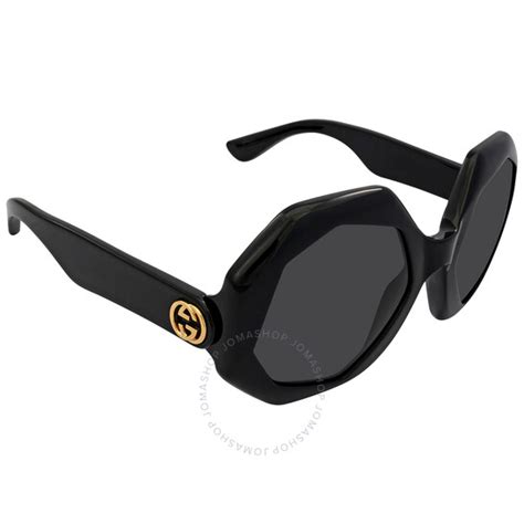 gucci gg1242s|Gucci Grey Geometric Ladies Sunglasses GG1242S 001 57.